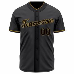 Maillot de baseball/softball rétro personnalisé, respirant, avec logo brodé, rayures, nom d'équipe imprimé par sublimation, 100% polyester - Product Image 6