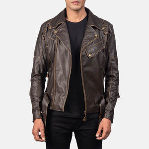 Chaquetas de Motocicleta de Cuero Profesionales al por Mayor, el Mejor Diseño 2023, Chaqueta de Motociclista de Cuero para Hombre - Product Image 1