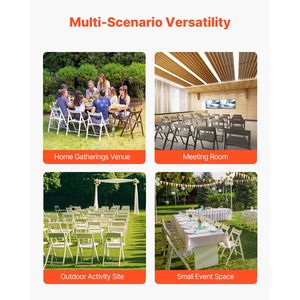 Carrello Porta Sedie Pieghevole in Metallo Resistente con Capacità di 227 kg (500 libbre) per 60 Sedie, Carrello Girevole per Hotel - Product Image 2