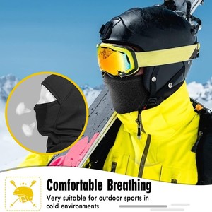 Pasamontañas Unisex Negro AULTRA ONE ENTERPRISES, Cubre Rostro Completo, Transpirable, Impermeable, Spandex/Poliéster, Gorro de Esquí para Adultos - Product Image 1
