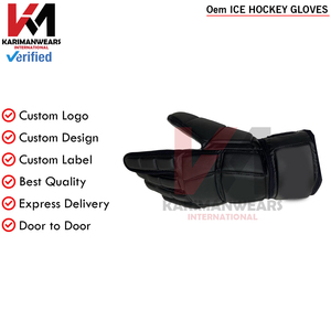 Gants de hockey sur glace personnalisés, gants de hockey professionnels pour l'entraînement et les matchs, équipement de protection, fournisseur OEM - Product Image 5