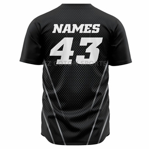 Nouvel ensemble d'uniformes de baseball personnalisés, chemises et pantalons, logo imprimé par transfert thermique, antibactérien, 100% polyester, maillot de softball unisexe - Product Image 4