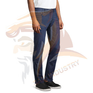 Pantalones Vaqueros de Mezclilla Ajustados de Secado Rápido y Transpirables para Hombre, en Oferta - Product Image 3