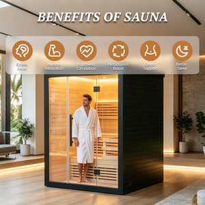 Sauna Finlandese per 1-2 Persone con Stufa Elettrica e Pietre Finlandesi per Centri Benessere, Hotel, Spa e Palestre - Product Image 2