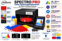 Spektrofotometer Warna Sensegood SpectroPro untuk Pencocokan Warna Granul Polimer Plastik