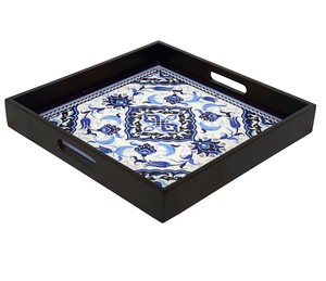 Luxury Design MDF Enamel Printed Trays Enamel Decorative Trays Enamel Serving Trays MDF Tray at very <b>low</b> reasonable - Product Image 2