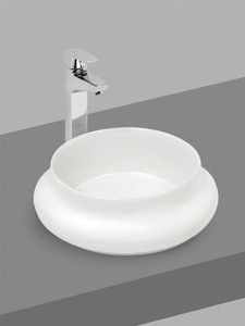 Durable Table Top Counter Top Wash <b>Basin</b> Ecliptic <b>Round</b> Ceramic Bathroom Sink Table Mounted Counter Mounted Design - Product Image 4