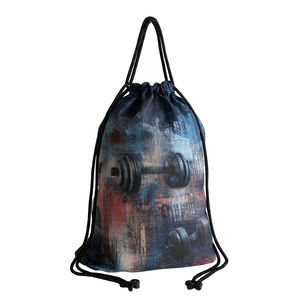 Bolsas de gimnasio con cordón de malla, mochilas ligeras con cordón para gimnasio, bolsas deportivas de lona con cordón, bolsas de gimnasio tipo sling. - Product Image 5