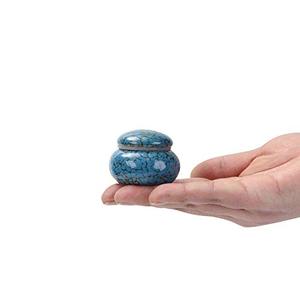 Ornamental Aluminum <b>Keepsake</b> Ash Urn Funeral <b>Memorial</b> Container Featuring Matte Exterior Finish And Artistic Appearance - Product Image 2