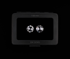 OM GEMS Diamant de laboratoire de 7,0 mm, taille ronde rose, couleur D VVS, pierre libre pour la fabrication de bijoux, vente en gros, diamant de laboratoire en vrac - Product Image 1