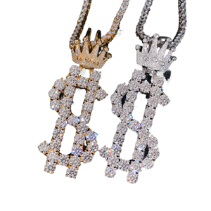 Colgante de Letra B Personalizado con Diamante Moissanita, Plata S925, Estilo Hip Hop, para Hombre y Mujer - Product Image 2