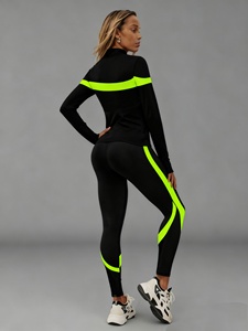 Ensemble de vêtements de sport sans couture Atlaset pour femmes, trois pièces, leggings taille haute, soutien-gorge de sport, veste d'entraînement, logo personnalisé OEM ODM - Product Image 2