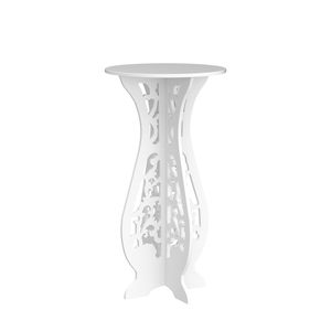 โต๊ะข้างทรงกลมสำหรับห้องนั่งเล่น, โต๊ะข้างเตียงทรงแคบสำหรับห้องนอน, โต๊ะกาแฟแกะสลักสไตล์โบราณ - Product Image 3