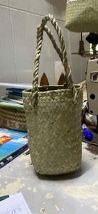 Handicraft Seagrass Woven Straw Tote <b>Beach</b> <b>Bag</b> Basic Style Full Sizes Durable Waterproof with Two Handles Open Vietnam Factory - Product Image 5