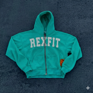 Nouveaux sweats à capuche zippés fabriqués directement en usine, entièrement ornés de strass, broderie personnalisée effet vieilli, sweats à capuche répondant aux exigences les plus exigeantes des clients - Product Image 4