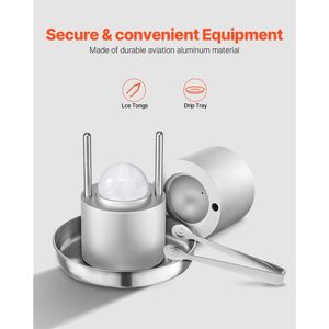 Kit per Sfere di Ghiaccio in Alluminio Aeronautico da 53mm con Pressa per Sfere di Ghiaccio Perfette - Product Image 5