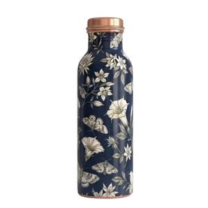 Bouteille d'eau en cuivre imprimée d'oiseaux tropicaux et de feuilles de jungle, motif toucan coloré, gourde de sport réutilisable – Vente en gros - Product Image 3