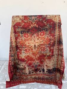 Colcha Kantha Reversible Hecha a Mano de Algodón con Estampado Digital de Inspiración Persa para Ropa de Cama, Mantas y Decoración del Hogar - Product Image 4