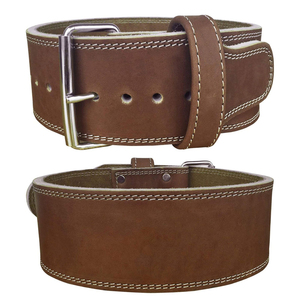 Ceinture de musculation professionnelle en cuir véritable de 4 pouces, réglable et imperméable, pour le soutien du dos et de la taille, sécurité fitness - Product Image 2