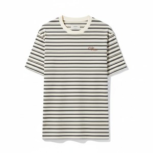 Camiseta de manga corta para hombre, cuello redondo, corte regular, frontal liso, de punto formal, 100% algodón, antiarrugas, antipilling, transpirable, color liso. - Product Image 2