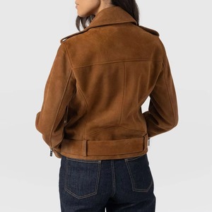 Wholesale Ladies Faux <b>Suede</b> <b>Jacket</b> Trendy Fashion Leather Look Coat Custom Outerwear Manufacturer - Product Image 2