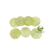 Disco Circular de Concha de Capiz Natural Pulido a Mano con Dos Orificios para Colgar, Adorno Decorativo para Manualidades del Hogar
