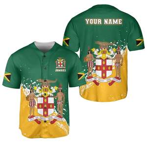 Nueva Camiseta de Béisbol Personalizada con la Bandera de Jamaica, Unisex para Adultos, Ropa Deportiva para Hombre - Product Image 3