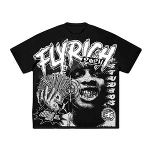 Camiseta Oversize Estampada Personalizada para Hombre, Estilo Urbano, Ajuste Holgado, Casual, 100% Algodón Jersey - Product Image 2