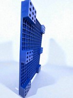 Palettes en plastique HDPE 600×1000×90 mm, renforcées en acier, industrielles, 1 tonne, palettes en plastique à face unique pour le stockage