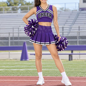 Uniforme de cheerleading personnalisé, haut court respirant et léger, vêtements d'équipe athlétique, vente directe d'usine - Product Image 4