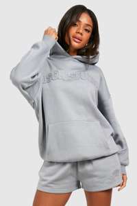 Sudaderas con capucha de punto para mujer, sudadera de invierno con estampado personalizado y logotipo frontal, precio al por mayor - Product Image 4