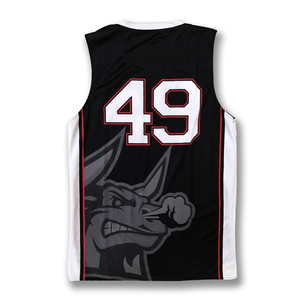Maillot de basket haute performance personnalisé pour équipe, vêtement de sport doux, respirant et anti-humidité, sans manches - Product Image 3