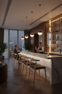 Silla de Comedor Moderna y Contemporánea, Ecológica, Tapizada, de Madera de Fresno, Acabado NC, Estructura KD, para Hogar, Oficina, Centro Comercial, Apartamento - Product Image 4