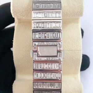 เครื่องประดับสุดหรู D Color VVS iced OUT Moissanite นาฬิกาเพชรสำหรับผู้ชายนาฬิกาทดสอบเพชรแบบออกแบบได้ตามต้องการยี่ห้อ humanskeleton BODY - Product Image 6