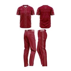 Diseña tus propios uniformes personalizados de béisbol y softbol para hombre, 100% poliéster, conjunto completo, conjunto de camiseta y pantalones cortos de béisbol para adultos. - Product Image 1