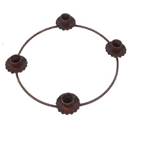 Portavelas de hierro de forma redonda para decoración del hogar, para mesa de jardín, para boda, hogar, decoración, portavelas antiguo con forma de tortuga - Product Image 1