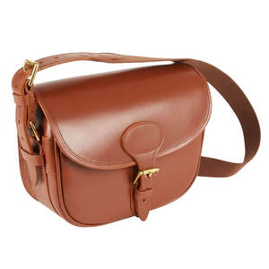 Pochette de transport pour cartouches en cuir de qualité supérieure, sac de rangement classique pour l'extérieur avec bandoulière réglable pour un usage robuste - Product Image 4