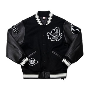 Chaqueta deportiva de lana personalizada con etiqueta privada para hombre, chaqueta bomber de béisbol fina Lisa a prueba de viento para adultos jóvenes para hombre - Product Image 1