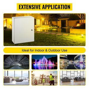 Boîtier Électrique Métallique NEMA 4X 20x16x6 en Acier, Résistant à l'Eau et à la Poussière IP66 pour Utilisation Extérieure/Intérieure pour Instruments Électroniques - Product Image 6