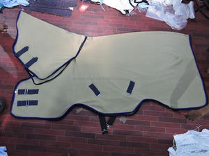 Manta de Lana Para Caballo ecuestre, nuevo diseño, para cuello, enfriador, Polar, Cruz, Surcingle, precio al por mayor en la India - Product Image 3