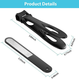 Premium Durable Stainless Steel Nail Cutter Pointed Straight Blade Wide Jaw Opening Fingernail Toenail Clipping Unisex Adult Use - Product Image 5