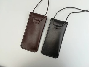 Étui à lunettes en cuir sophistiqué, housse minimaliste pour lunettes, cuir véritable, export en gros, unité LGC-0166 - Product Image 2