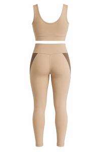 Ensemble de yoga pour femmes : Legging taille haute et brassière de sport – Marque privée disponible – Fournisseur de kits de yoga très demandé - Product Image 5
