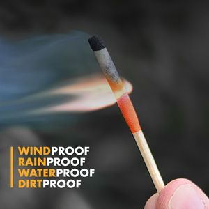 Cerillas Sumergibles Resistentes al Agua y al Viento para Supervivencia al Aire Libre, para Acampar, Hacer Senderismo, Bushcraft, Pescar y Cazar - Product Image 5