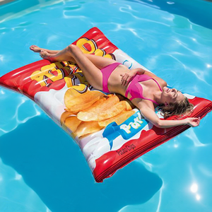 Materassino Gonfiabile a Forma di Patatina Galleggiante per Piscina, Zattera Galleggiante Unisex in Plastica - Product Image 3