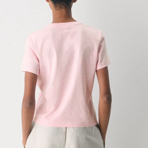 T-shirt classique à col rond, coupe ajustée, mélange de coton, décontracté pour le quotidien / Haut confortable et élégant, prix de gros pour les commandes en gros 2026 - Product Image 6