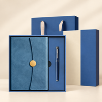 Ensemble cadeau de carnet d'affaires personnalisable - Journal A5 haut de gamme avec stylo métallique, boîte cadeau de luxe
