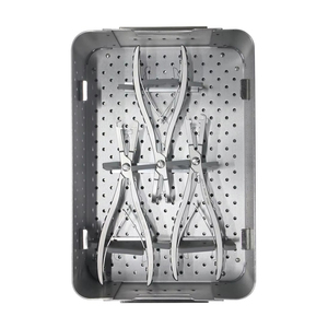 Kit d'instruments chirurgicaux manuels pour la colonne vertébrale en acier inoxydable, avec support orthopédique, forceps, pousseur, implant et kit de mesure - Product Image 3