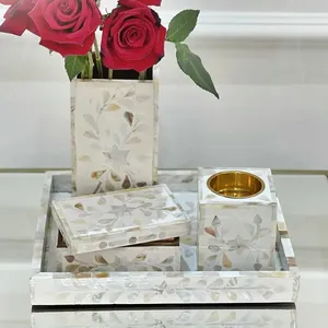 Wholesale Wood Mother of <b>Pearl</b> Inlaid Aromatic Rectangular Mukhbar Bakhoor <b>Wax</b> Incense Holder for Home Decor New - Product Image 3