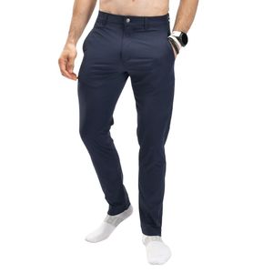 Pantalones Chinos Elásticos Casuales Elegantes para Hombre con Cierre de Botones, Lazos para Cinturón, Bolsillos Laterales Funcionales, Corte Ajustado Cómodo - Product Image 1